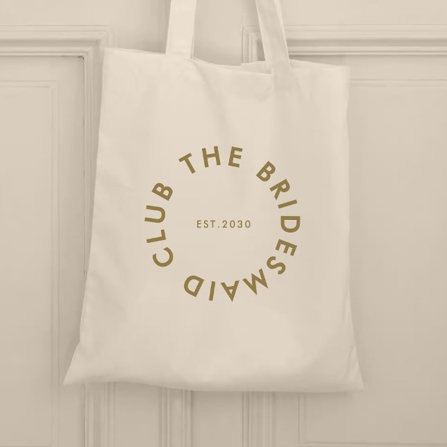 Bolsa Tote Bachelorette do Clube Bridesmaid (Criador carregado)