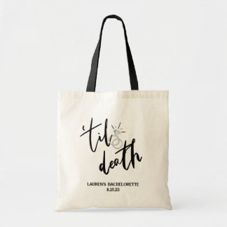 Bolsa Tote Bachelorette do Dia das Bruxas Spooky Til Death