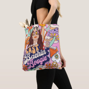 Bolsa Tote Bachelorette Groovy 70s Última Bachin' Boogie ID92