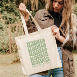 Bolsa Tote Bachelorette Personalizada Retro Green Boho Sage<br><div class="desc">Você está procurando o presente perfeito de chá de panela? Não olhe mais do que a nossa sage green personalizada boho retro tote bag! Este saco é perfeito para qualquer noiva, e pode ser personalizado com suas próprias mensagens especiais. Nossa bolsa de tote também é excelente para ser usada como...</div>