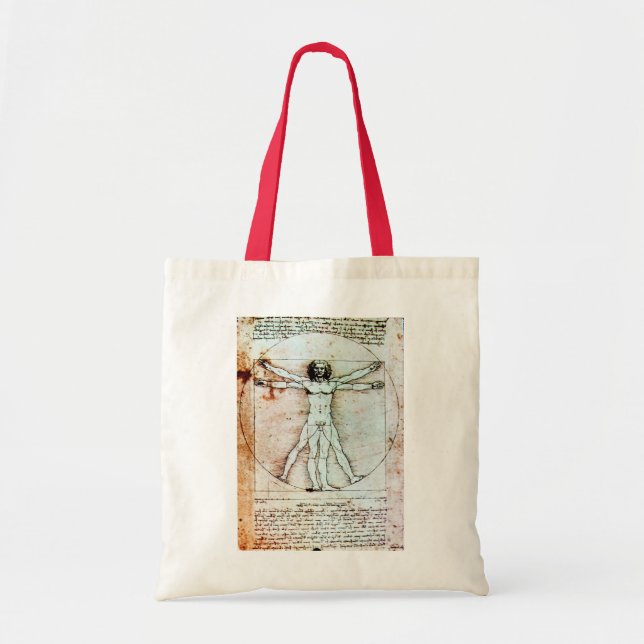 Bolsa Tote Bacia antiga do VITRUVIAN MAN (Frente)