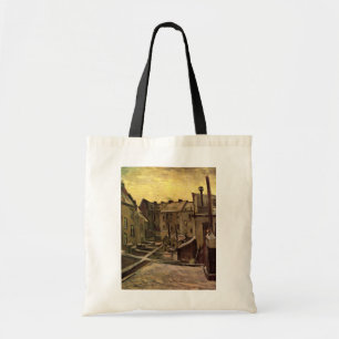 Bolsa Tote Backyards of Old Houses de Vincent van Gogh