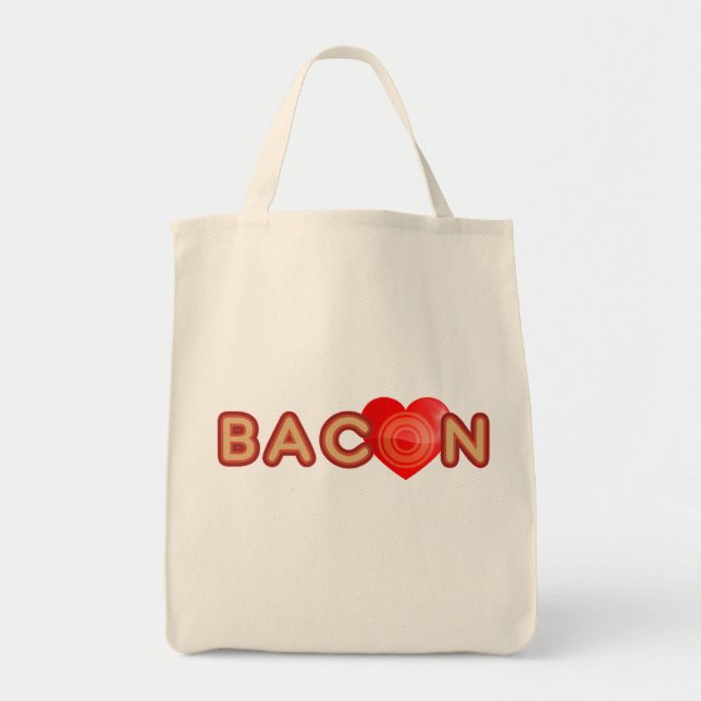 Bolsa Tote Bacon X O X AMOR (Frente)
