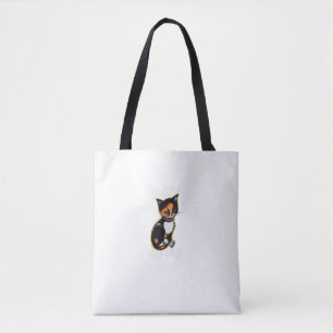 Bolsa Tote Badass Cat Mamãe Divertida Calico