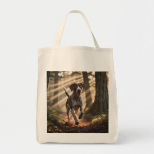 Bolsa Tote Bag alemão "GroceryTote Elegante de Ponteiro Curto