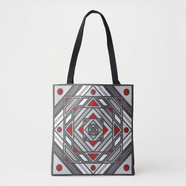 Bolsa Tote Bag All-Over-Impressão da Visão do túnel (Frente)