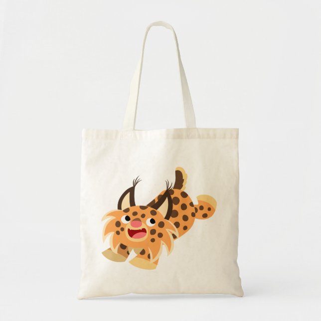 Bolsa Tote Bag Bobcat Bag - Cartoon Bonito Prankish (Frente)