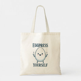 Bolsa Tote Bag Bonita "Eggpress Yourself" Engraçada