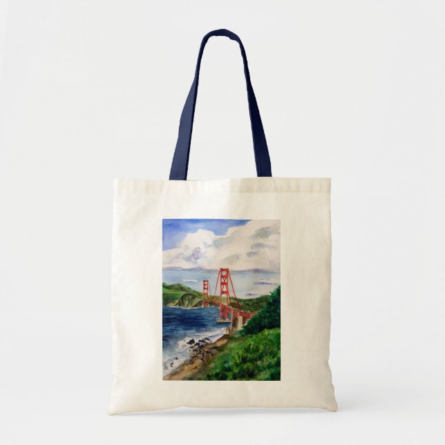 Bolsa Tote Bag da ponte da porta do ouro (Frente)