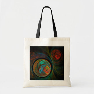 Bolsa Tote Bag de Arte Abstrato Azul de Renascimento