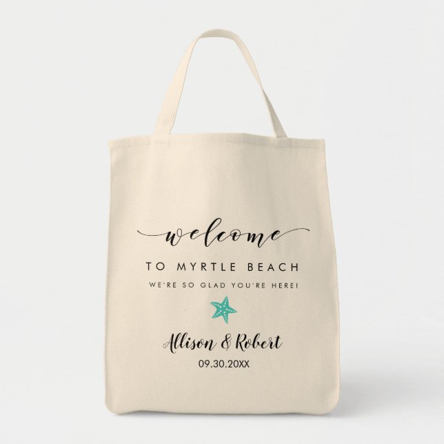 Bolsa Tote Bag de Boas-vindas com Itinerário de Trás, Starfis (Frente)