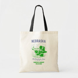 Bolsa Tote Bag de Boas-vindas de Nebraska, State Love