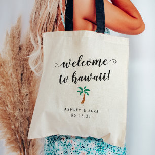 Bolsa Tote Bag de Boas-vindas do Casamento de Destino   Palme