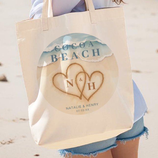 Bolsa Tote Bag de boas-vindas do Casamento de praia em Waterc (Wedding Beach Bag )