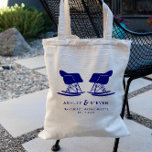 Bolsa Tote Bag de Boas-vindas do meio século Modern President<br><div class="desc">Celebre o seu amor pelos modernos do século médio e os fornalhas da era Eames com este clássico saco de tote. Possui a silhueta de foguetes plásticos moldados correspondentes em azul marinho. Faz uma bolsa de presente de excelente para receber convidados no hotel quando chegarem ao seu casamento — basta...</div>