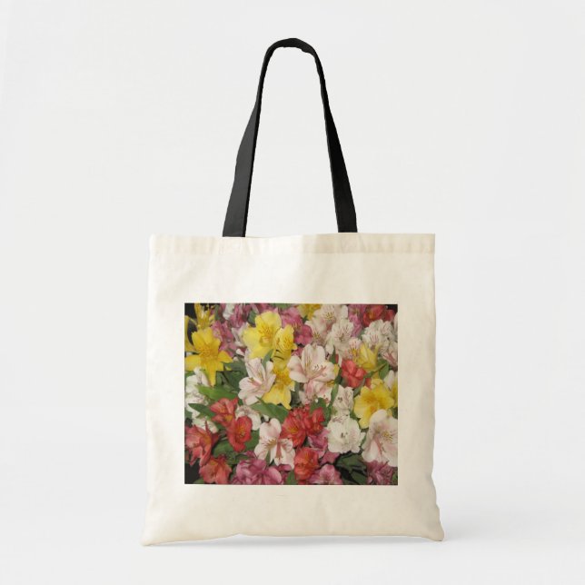 Bolsa Tote Bag de Buquê Floral (Frente)