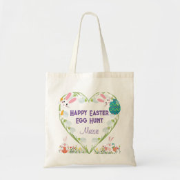 Bolsa Tote Bag De Caça De Ovo De Páscoa | Bunnies | Quedas de