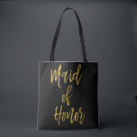 Bolsa Tote Bag de Casamento Dourado da madrinha de casamento<br><div class="desc">A madrinha de casamento Dourada Bag é a bolsa perfeita para o viagem com um casamento.</div>