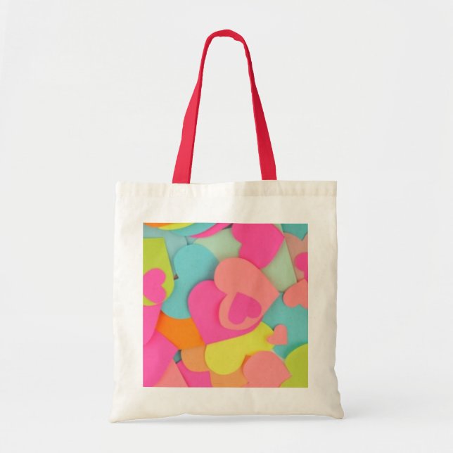 Bolsa Tote Bag de Corações (Frente)