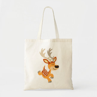 Bolsa Tote Bag de Deer Deer de Gamboling de Cartoon