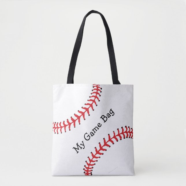 Bolsa Tote Bag de Design de baseball (Frente)