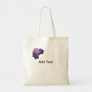 Bolsa Tote Bag de Design rosa e roxo personalizada