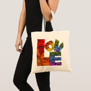 Bolsa Tote Bag de Flores de Amor