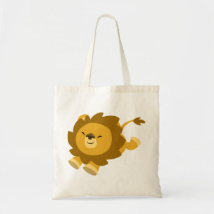 Bolsa Tote Bag de Leão de Cartoon Ecstático Cujo Cesto