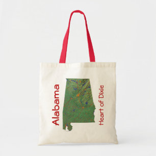 Bolsa Tote Bag de Mapa do Alabama