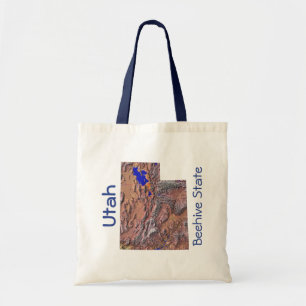 Bolsa Tote Bag de Mapa do Utah