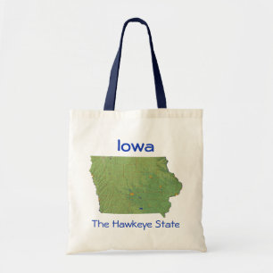 Bolsa Tote Bag de Mapa Iowan