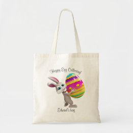 Bolsa Tote Bag de Ovo da Páscoa Bonita - texto editável
