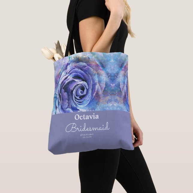 Bolsa Tote Bag de Rosa de Aquarela Elegante (Close Up)