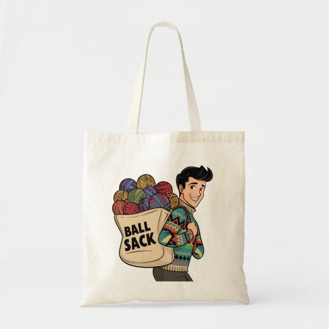 Bolsa Tote Bag de Toque de Saca de Bola (Frente)