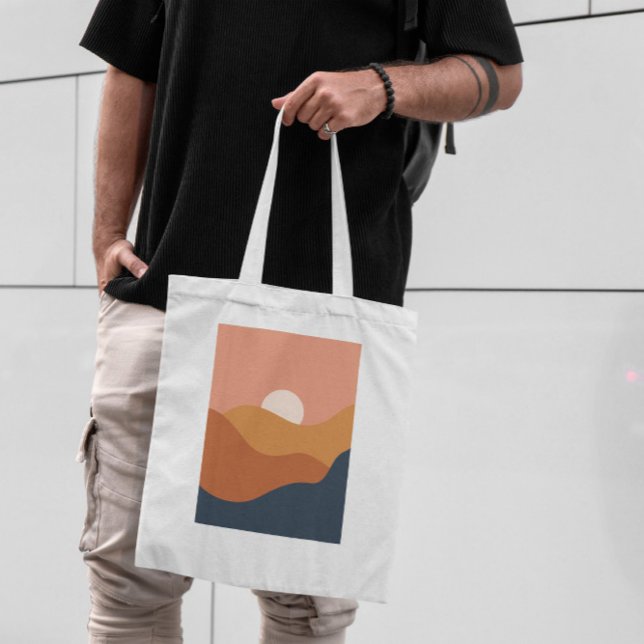 Bolsa Tote Bag de Toques do abstrato Landscape (Criador carregado)