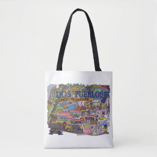 Bolsa Tote Bag de Toques do Mapa dos Pueblos