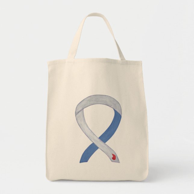 Bolsa Tote Bag de Toques Personalizados da Fita de Sensibiliz (Frente)