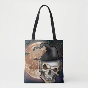 Bolsa Tote Bag de Tota do Chapéu do Caveira Witchy
