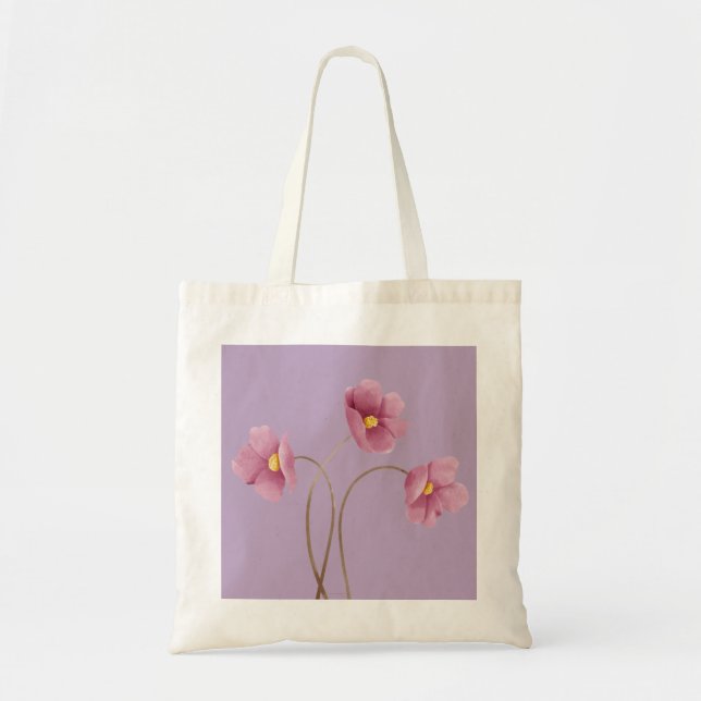 Bolsa Tote Bag de Tota Floral Impressão (Frente)
