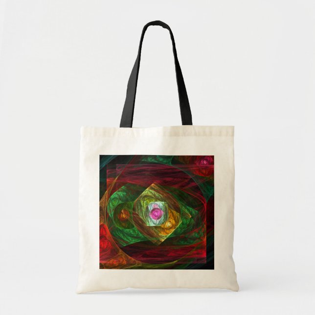 Bolsa Tote Bag de Tote de Abstrato de Conexões Dinâmicas (Frente)