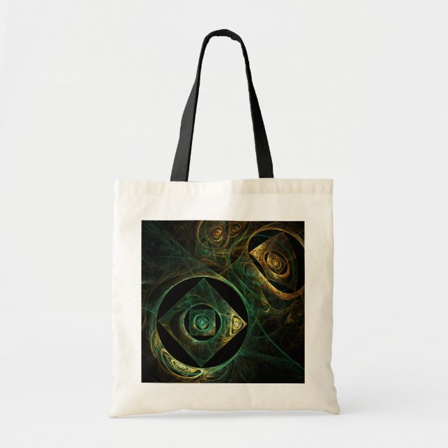 Bolsa Tote Bag de Tote de Abstrato de Vibrações Mágicas (Frente)