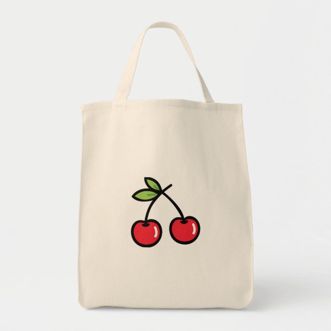 Bolsa Tote Bag de Tote de Cereja doce (Frente)