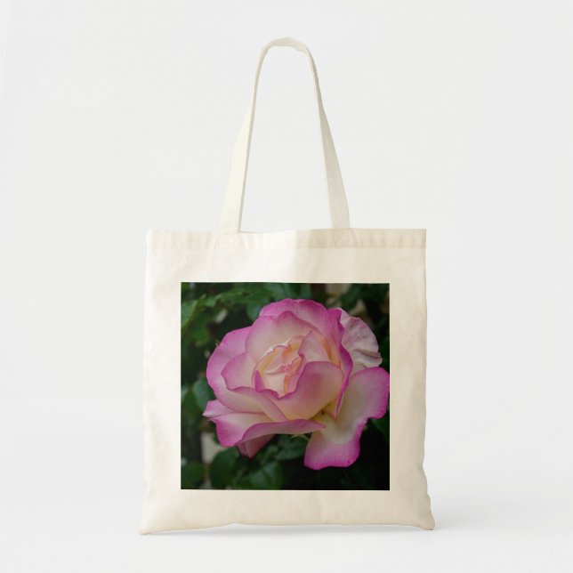 Bolsa Tote Bag de Tote de Imagem de Rosa Elegante (Frente)