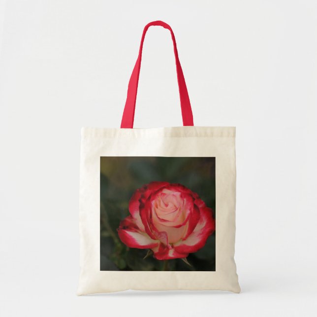Bolsa Tote Bag de Tote de Imagem de Rosa Elegante (Frente)