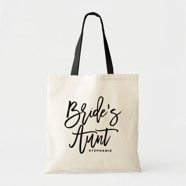 Bolsa Tote Bag de Tote Personalizada da tia da Mão Negra (Frente)