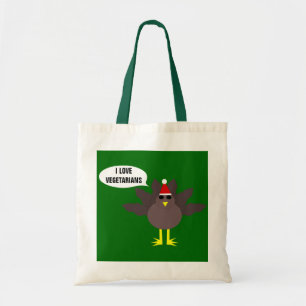Bolsa Tote Bag de Vegetarianos Personalizados da Turquia de N