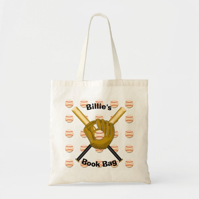 Bolsa Tote Bag do Livro de Beisebol (Frente)
