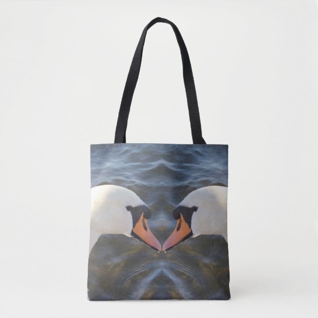 Bolsa Tote Bag do Ombro dos Cisnes Brancas (Frente)
