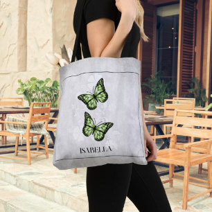 Bolsa Tote Bag Floral Personalizada de Toques Verde