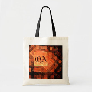 Bolsa Tote Bag Monograma de Abstrato de Arte Leve